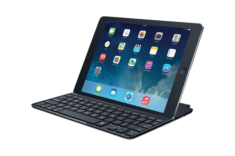 Logitech-keyboard-for-iPad-Air-black rental